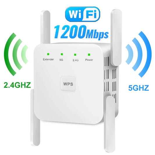 5G WiFi-repeater och signalförstärkare 1200 Mbps