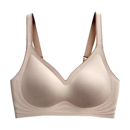 Plus Size Women's Underwear Seamless Sexy No Steel Ring Bra Push-Ups Comfortable Close-Fitting Shockproof