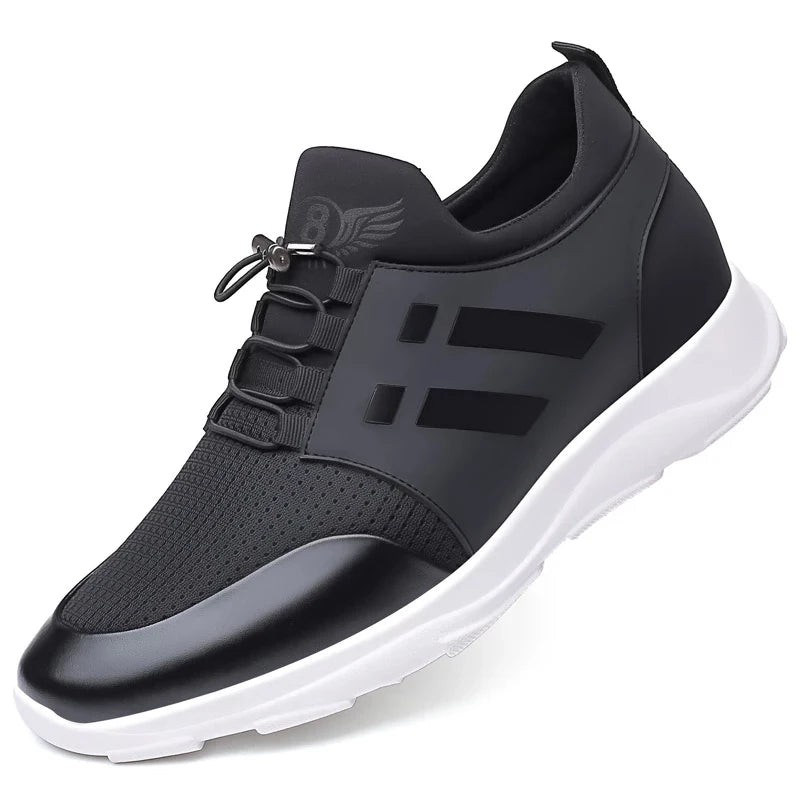 Höjande sneakers för herr – dold klack 6–8 cm, andningsbart material