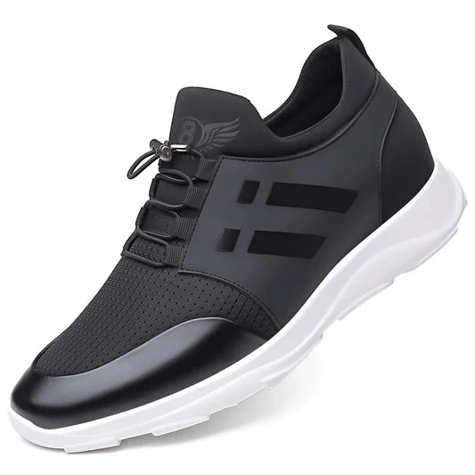 Höjande sneakers för herr – dold klack 6–8 cm, andningsbart material