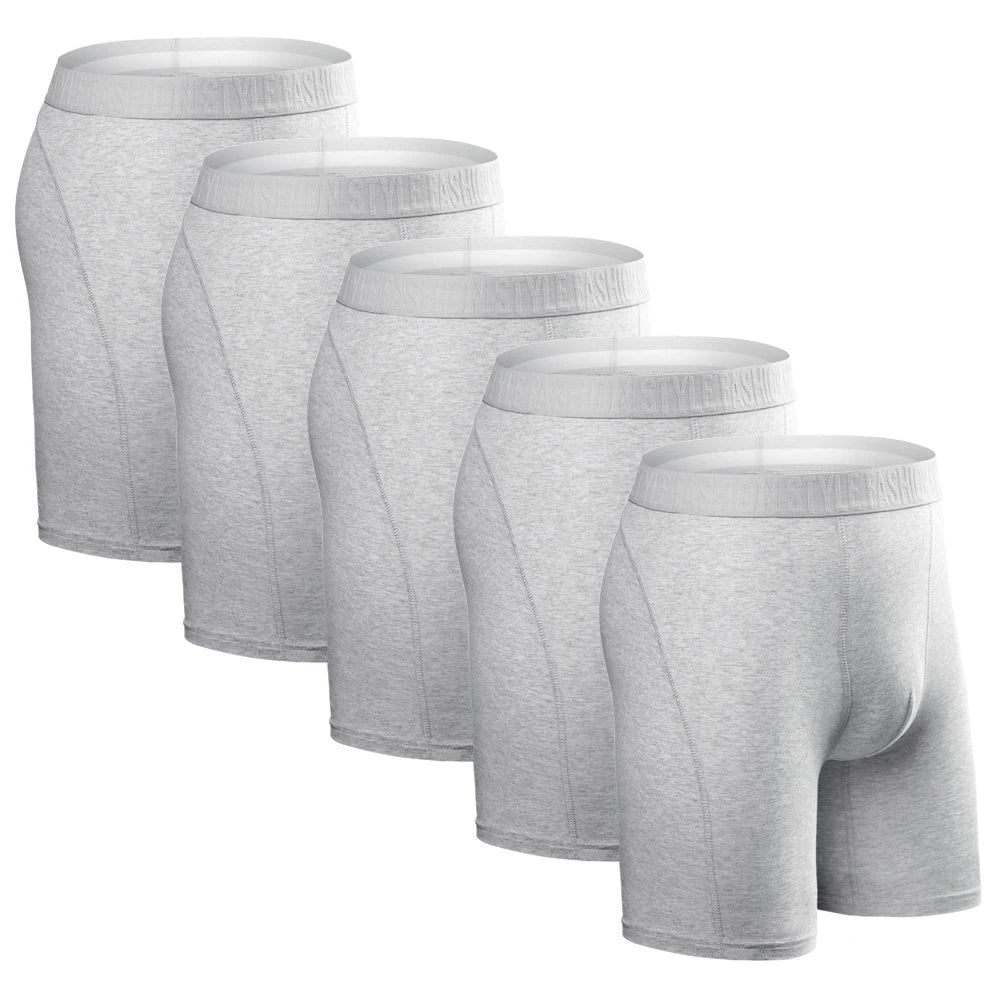 BONITOS 5-pack Långa Boxershorts – Kamouflage, Gylf, Bekväm Passform, S–XXL