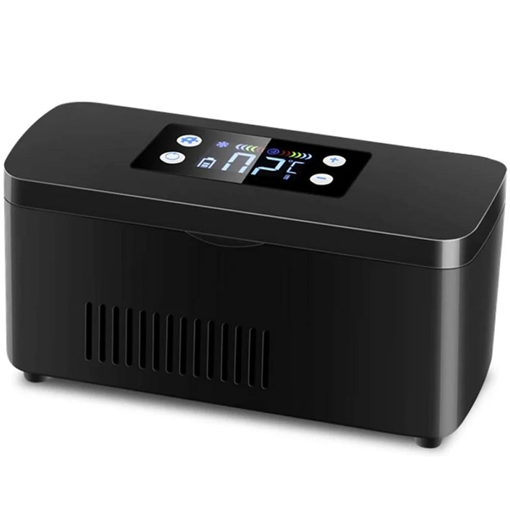 Bärbar Insulinkylare & Medicinkylskåp – LCD-skärm, Batteridriven