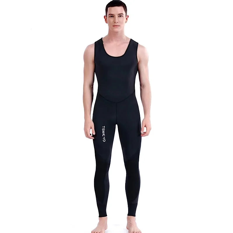 Diving Scuba Under Water Fishing SCR 3MM Black Neoprene Wetsuit Spearfishing Fishing Cold Warm Winter Two-piece Diver Suit
