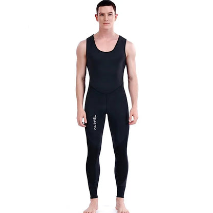 Diving Scuba Under Water Fishing SCR 3MM Black Neoprene Wetsuit Spearfishing Fishing Cold Warm Winter Two-piece Diver Suit
