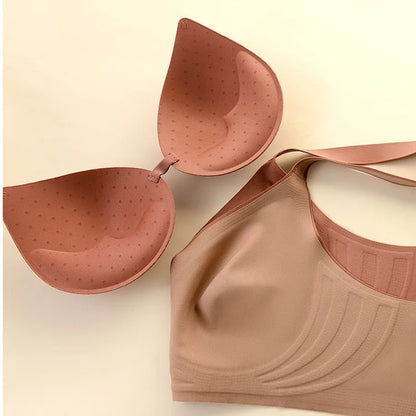Plus Size Women's Underwear Seamless Sexy No Steel Ring Bra Push-Ups Comfortable Close-Fitting Shockproof