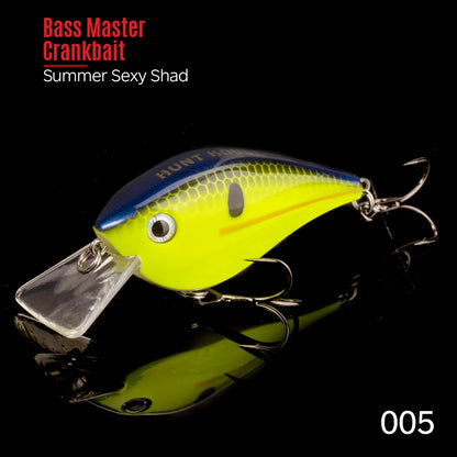 Hunthouse Fishing Hard Lures Crank Lure Floating 65mm/16.5g KVD 2.5 Squarebill Crankbait Wobblers Swimbait For Bass Pike Trout