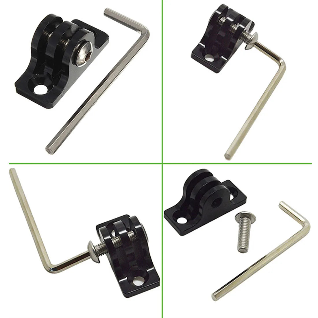 CNC Aluminum Alloy Tripod Adapter Mount for GoPro Hero 9 8 7 6 5 Session Xiaomi Yi 4K SJCAM SJ SJ5000 h9 Go Pro Mount Accessory