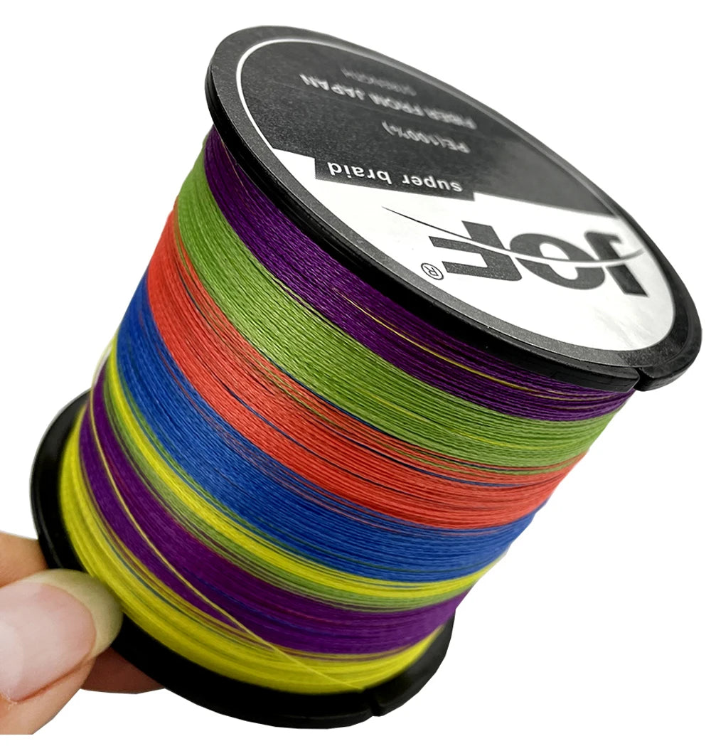 JOF 8 Strands 1000M 500M 300M 100M Braided Fishing Line Carp Fishing Weaves Linha de Pesca Multifilamento 8 fios
