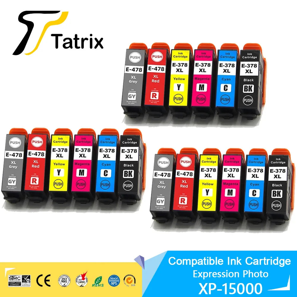 Tatrix för Epson kompatibel bläckpatron 378XL 478XL