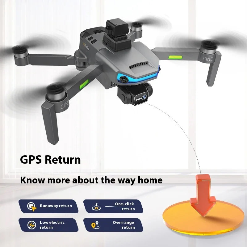 AE3ProMax Drone 8K HD – GPS 3-axlad Gimbal 360° Hinderavoidance Borstlös Motor 5km Räckvidd 30min Flygtid 2026