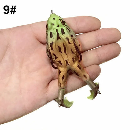 Double Propeller Thunder Frog Fishing Lure 9cm/13.6g Floating Bionic Soft Lure Carp Fishing Artificial Crankbait Minnow Lure