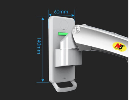 17-27" Gas Spring Full Motion TV Wall Mount LCD LED Monitor Holder Aluminum Arm Bracket NB F120