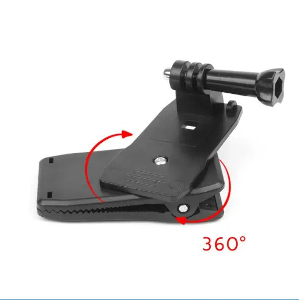 360 Degree Backpack Clip Clamp Mount for Gopro Hero 6 5 4 SJCAM Xiaomi Yi 4K Eken H9 Camera Strap Kit for Go pro Accessory