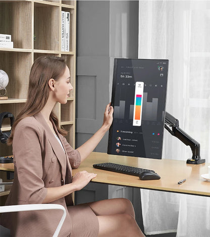 NB NORTH BAYOU F80 A5 Desktop Gas Spring 17-30" LCD LED Monitor Holder Mount Arm Full Motion Display Stand Loading 2-9 Kgs