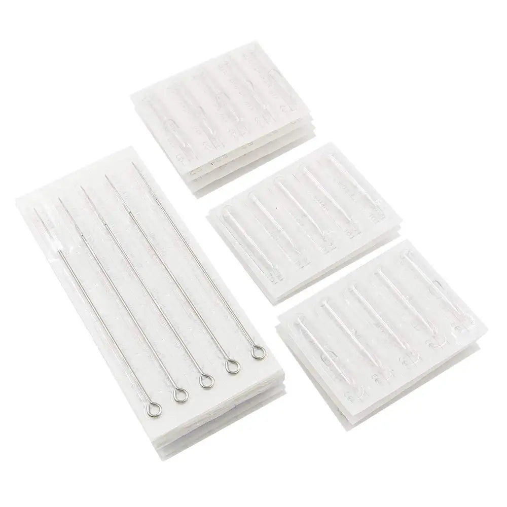 Tattoo Needle and Tips Set 50pcs Disposable Tattoo Needle with 50pcs Sterilized Tattoo Tips Tattoo Kit for Tattoo Machine Supply