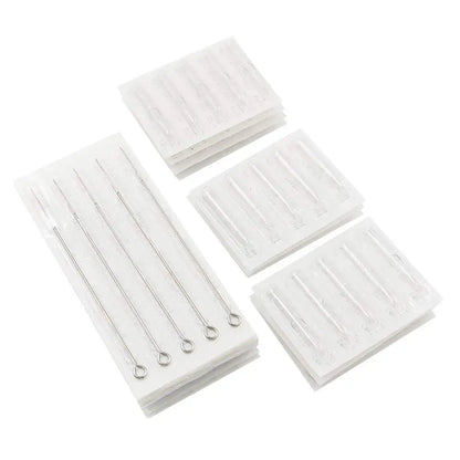 Tattoo Needle and Tips Set 50pcs Disposable Tattoo Needle with 50pcs Sterilized Tattoo Tips Tattoo Kit for Tattoo Machine Supply