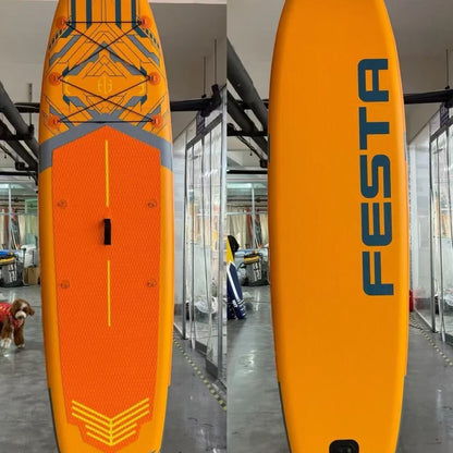 10'6" All-in-One Inflatable SUP Board, Complete Set Stand up Paddle Board for Racing