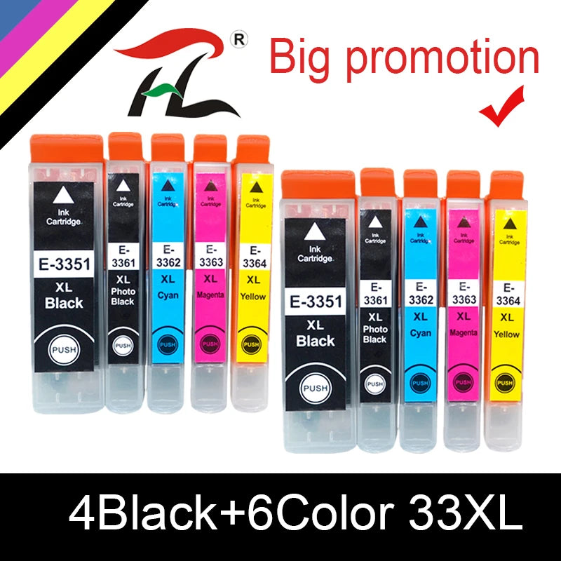 20PK Kompatibel för EPSON 33XL 33 Bläckpatron för T3351 T3361 Expression Premium XP 530 540 630 640 635 645 830 900 Skrivare
