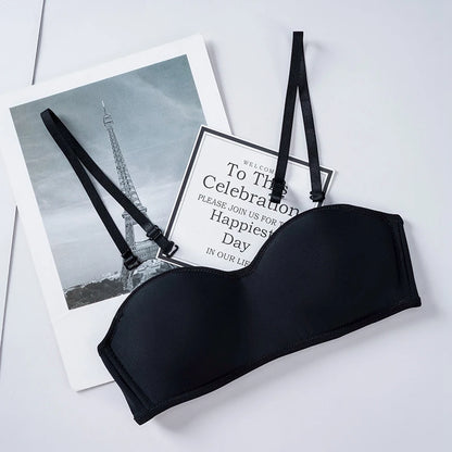 Women Invisible Bra Strapless Bralette 1/2 Cup Women's Underwear Sexy Lingerie Female Seamless Party Wedding Bras