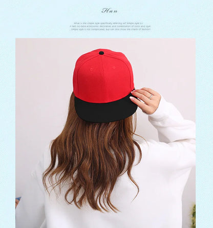 Unisex Cheap Custom Hip hop Flat Trucker Hats For Dance Caps Women Men Solid Color Adjustable Flat Bill Snpback Hat with Logo
