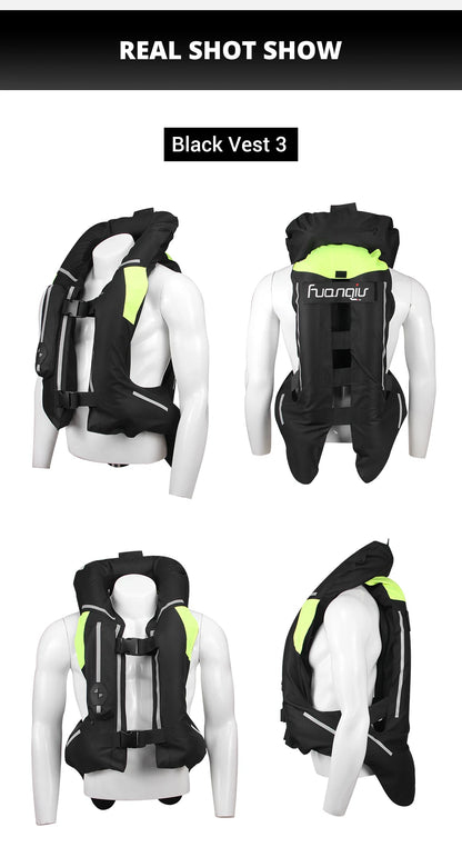Motorcycle Airbag Vest Motorcycle Jacket Safty Life Jacket Moto Air Bag Vest Motocross Riding CE Airbag Reflective Safety Vest