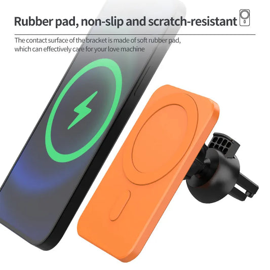 Magnetisk Trådlös Billaddare 15W – MagSafe-kompatibel för iPhone 12/13/14/15