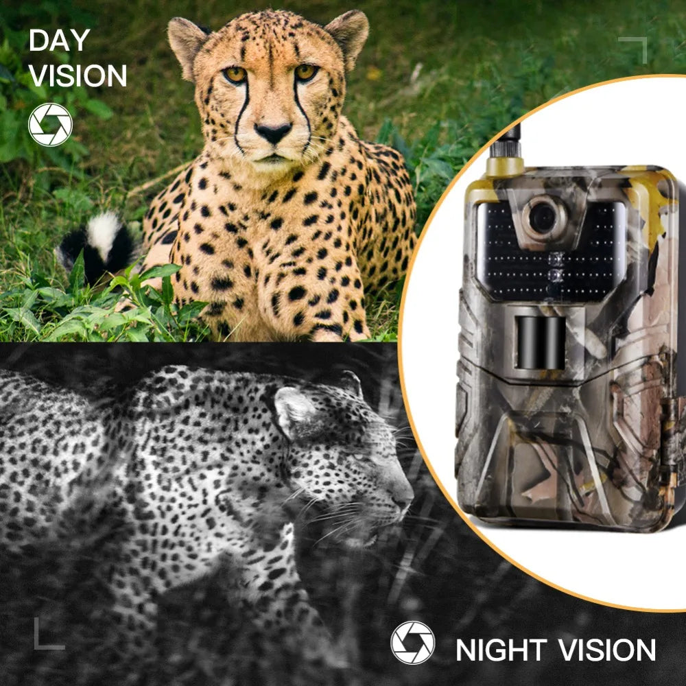 4G FTP SMTP  MMS SMS Email Trail Camera Wireless Wildlife Wild Hunting Cameras Cellular Mobile HC900LTE 20MP 1080P Night Vision