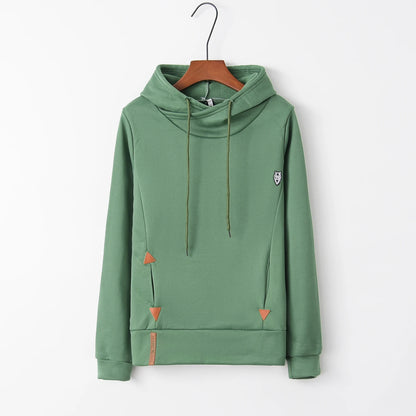 Long Sleeve Embroidered Hoodie, Pocket, Fashion Trend, Autumn