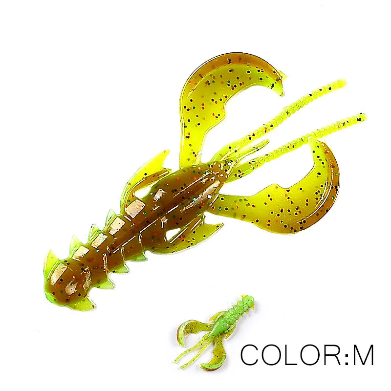 Supercontinent Crazy Lures 65mm/10pcs 40mm/20pcs Soft Lure Fishing Lures Shrimp Lobster Soft Plastic Lure Fishing Lures
