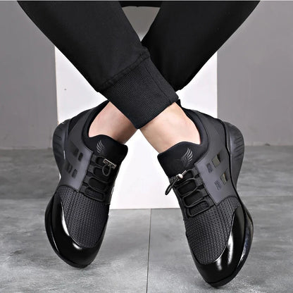 Höjande sneakers för herr – dold klack 6–8 cm, andningsbart material