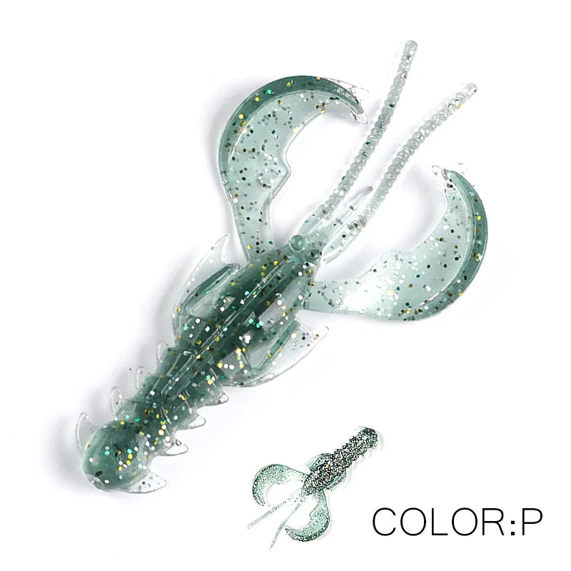 Supercontinent Crazy Lures 65mm/10pcs 40mm/20pcs Soft Lure Fishing Lures Shrimp Lobster Soft Plastic Lure Fishing Lures