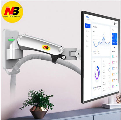 17-27" Gas Spring Full Motion TV Wall Mount LCD LED Monitor Holder Aluminum Arm Bracket NB F120