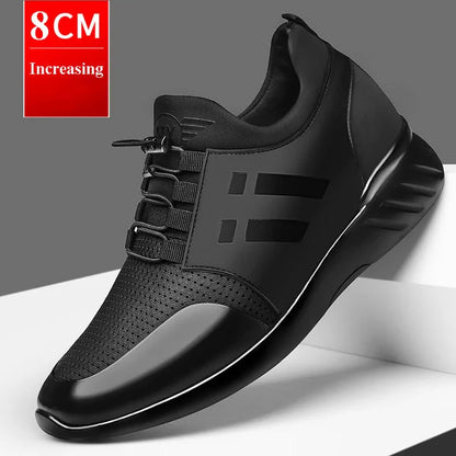 Höjande sneakers för herr – dold klack 6–8 cm, andningsbart material