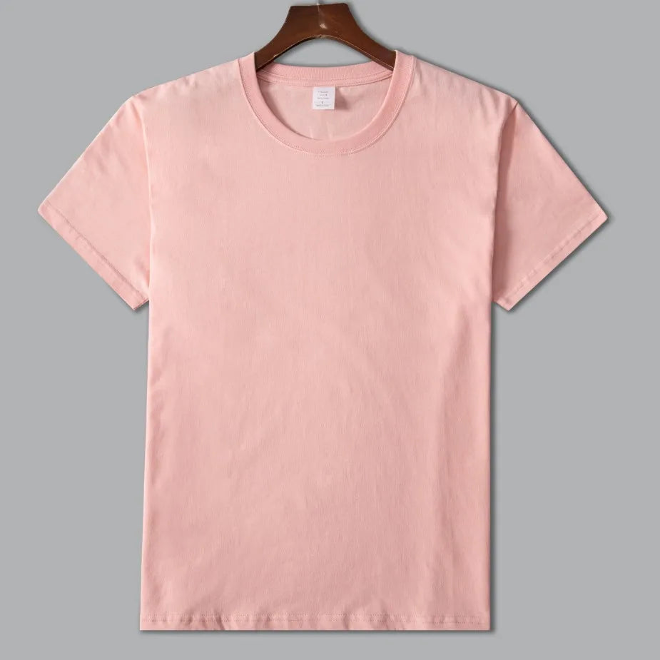 MRMT 2026 Brand New Man's 220g Pure Cotton T Shirt Men Man Solid Color Short Sleeved Combed Cotton Round Neck Thickening