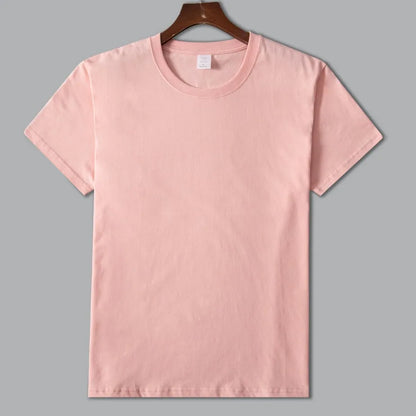 MRMT 2026 Brand New Man's 220g Pure Cotton T Shirt Men Man Solid Color Short Sleeved Combed Cotton Round Neck Thickening