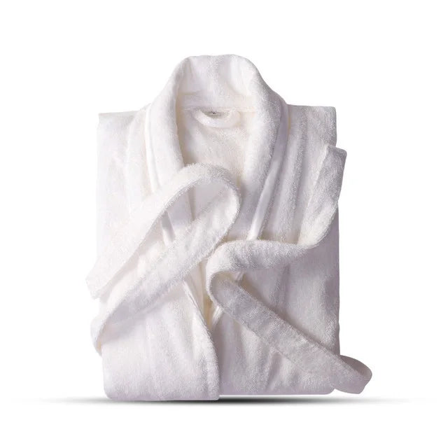 100% Cotton Toweling Terry Robe Lovers Soft Bath Robe Men And Women Nightrobe Sleepwear Male Casual Home Bathrobe Hotel Robe
