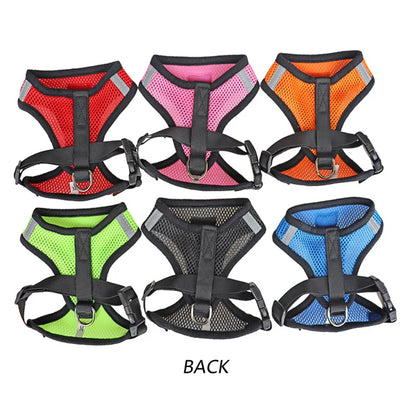 Dog Harness Cat Harness Dogs Leashs Training Soft Mesh Chest Strap Supplies Adjustable Outdoor Walking Cat Lead For Dog And Cats