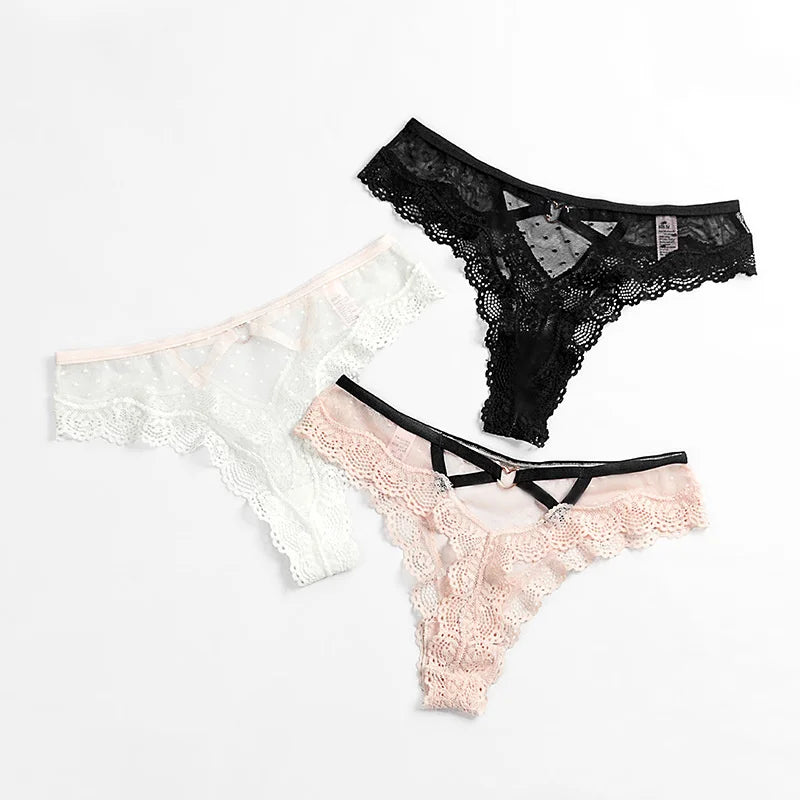 2026 Sexy Lace Panties Women Heart Low-Waist Underpant Hollow Out Thong Female Seamless Underwear  Interest Lingerie