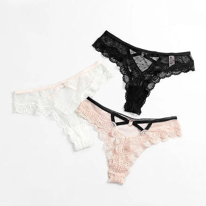 2026 Sexy Lace Panties Women Heart Low-Waist Underpant Hollow Out Thong Female Seamless Underwear  Interest Lingerie