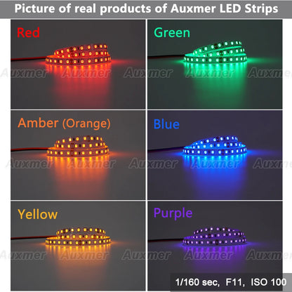 High Power 2835 LED Strip Lights,Mono Color,120LEDs/m 240LEDs/m,CRI＞95/90,3SDCM,Super Bright Flex LED DC12/24V,5m/reel,IP20