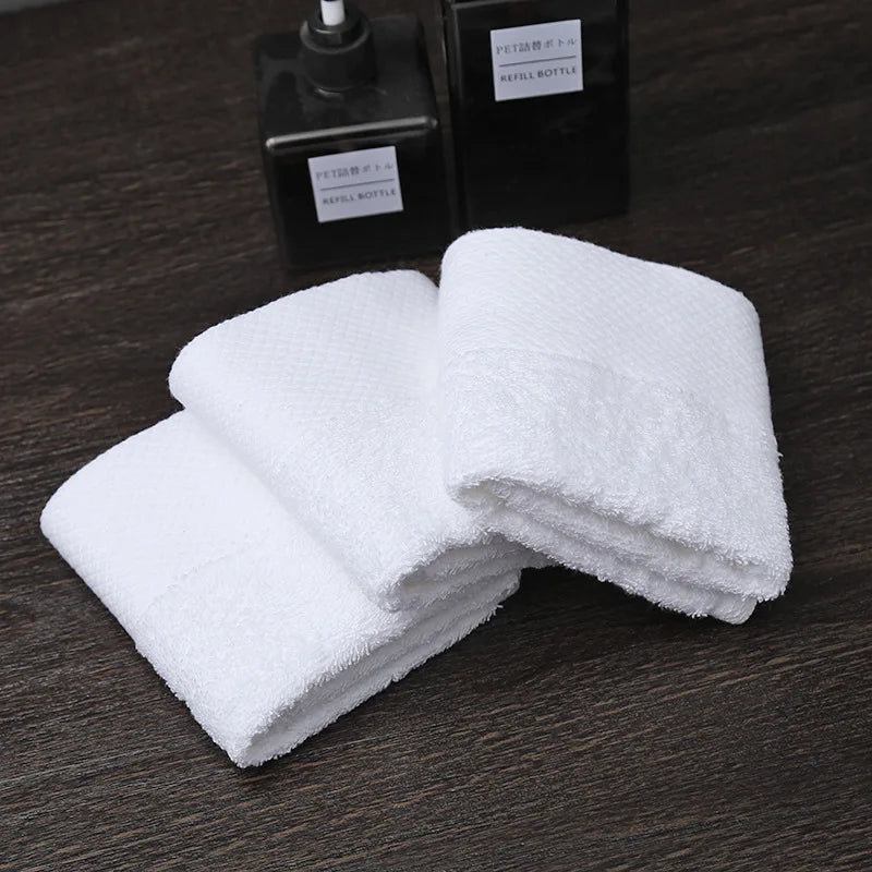 5pcs Small square towel pure cotton kindergarten white square towel foot therapy Hotel Hotel napkin small towel towels bathroom