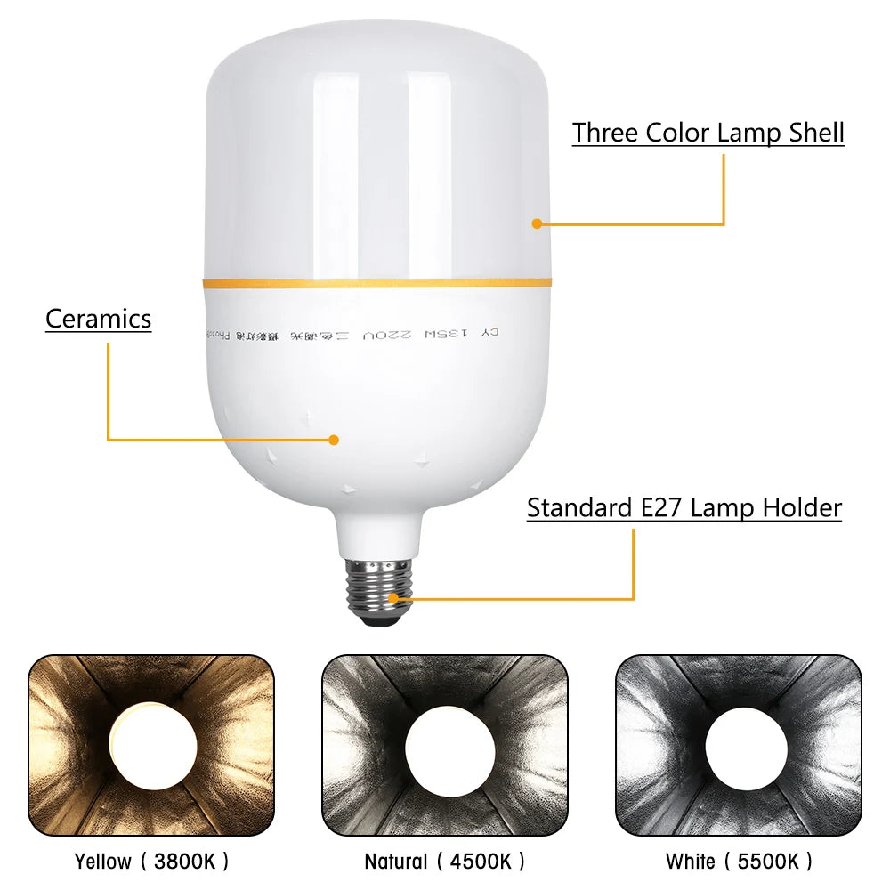 SH 1pc-3Pcs Photography 50x70CM Softbox Lighting Kits Professional Light System With E27 Photographic Bulbs Photo Studio