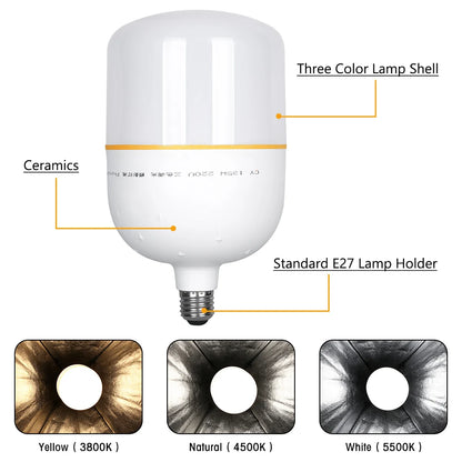 SH 1pc-3Pcs Photography 50x70CM Softbox Lighting Kits Professional Light System With E27 Photographic Bulbs Photo Studio