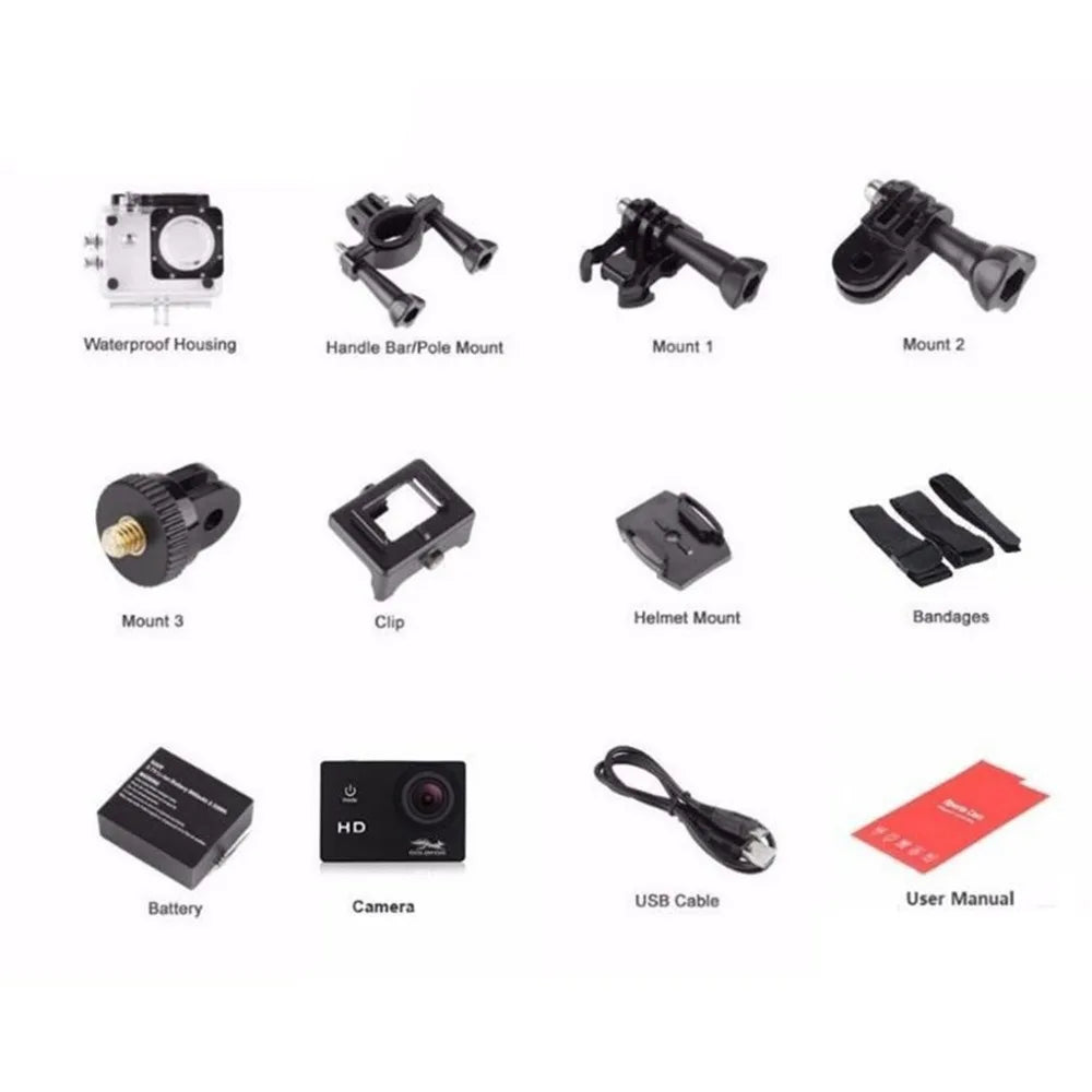 SJ400 1080P HD Shooting Waterproof Digital Video Camera COMS Sensor Wide Angle Lens Camera For Swimming Diving for Drop shipping