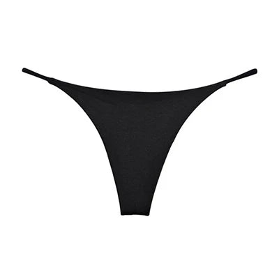 G-string Panties Cotton Women's Underwear Sexy Panties Female Underpants Thong Solid Color Pantys Lingerie M-XL Low-Rise Design
