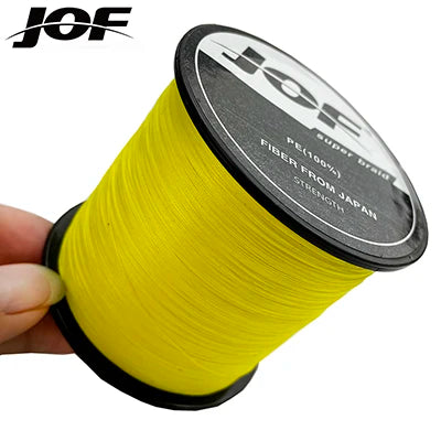 JOF 8 Strands 1000M 500M 300M 100M Braided Fishing Line Carp Fishing Weaves Linha de Pesca Multifilamento 8 fios