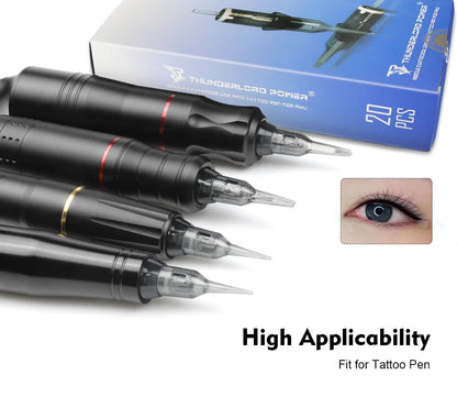 20pcs Permanent Makeup Tattoo Cartridge Needle Permanent Makeup Needles Sterilized for Tattoo Pen Machine Tattoo Needles