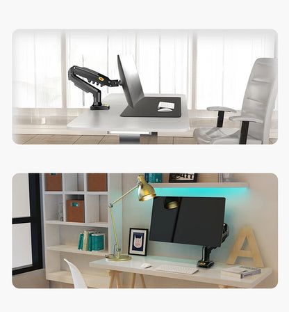 NB NORTH BAYOU F80 A5 Desktop Gas Spring 17-30" LCD LED Monitor Holder Mount Arm Full Motion Display Stand Loading 2-9 Kgs