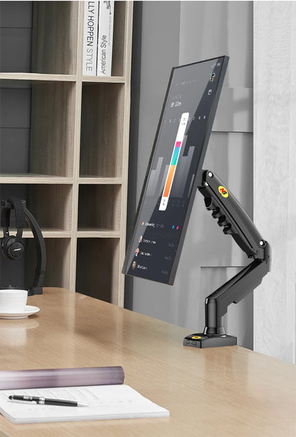 NB NORTH BAYOU F80 A5 Desktop Gas Spring 17-30" LCD LED Monitor Holder Mount Arm Full Motion Display Stand Loading 2-9 Kgs