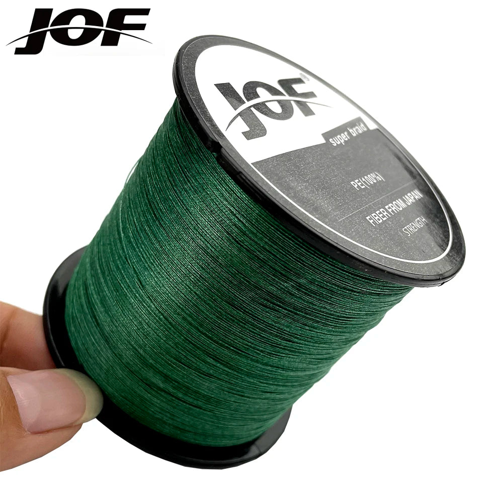 JOF 8 Strands 1000M 500M 300M 100M Braided Fishing Line Carp Fishing Weaves Linha de Pesca Multifilamento 8 fios